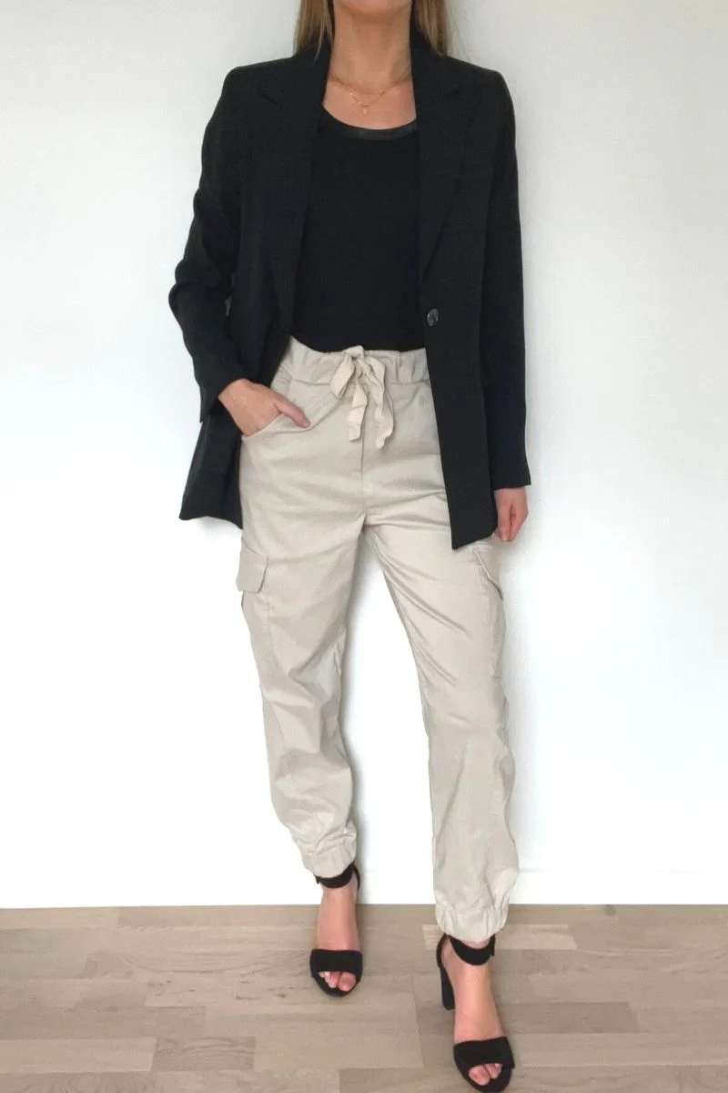 21097 | Beige | Bukser fra Marta du Chateau - Image 5