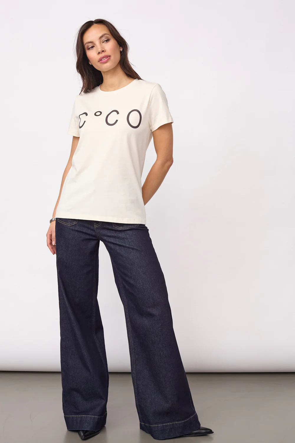 Signature New Tee | Pearl | T-Shirt fra Co'couture - Image 3