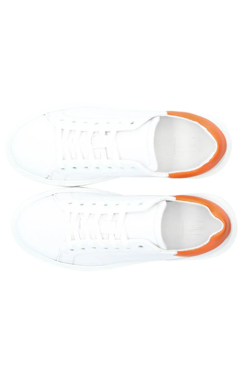 A4752 | White/orange calf 808  | Sneakers fra Billi Bi - Image 4