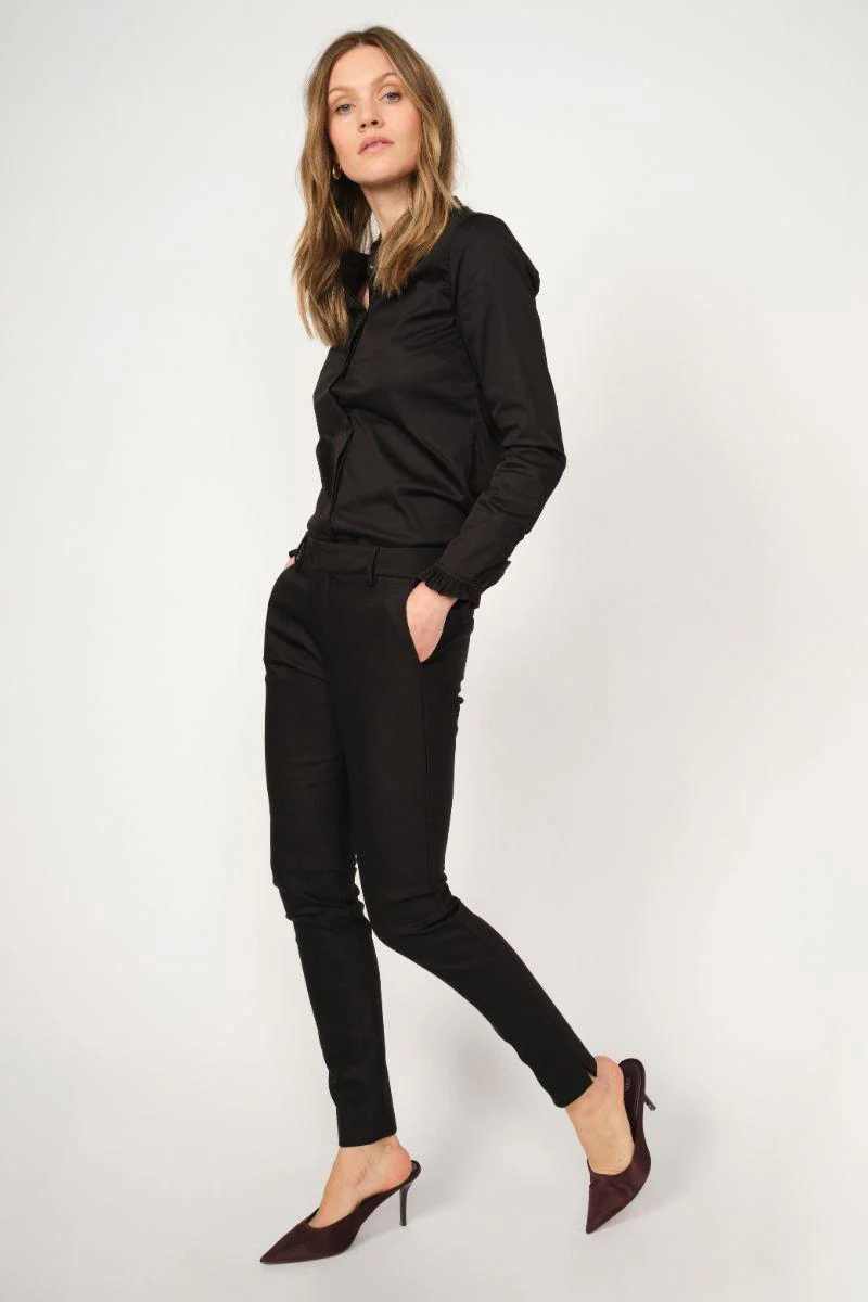 Abbey Night Pant Sustainable | Sort | Bukser fra Mos Mosh - Image 6