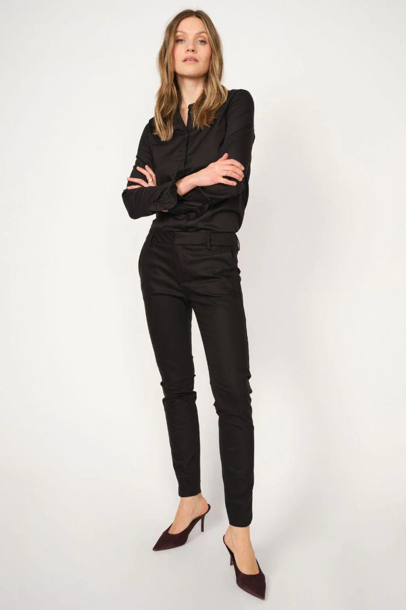 Abbey Night Pant Sustainable | Sort | Bukser fra Mos Mosh - Image 7