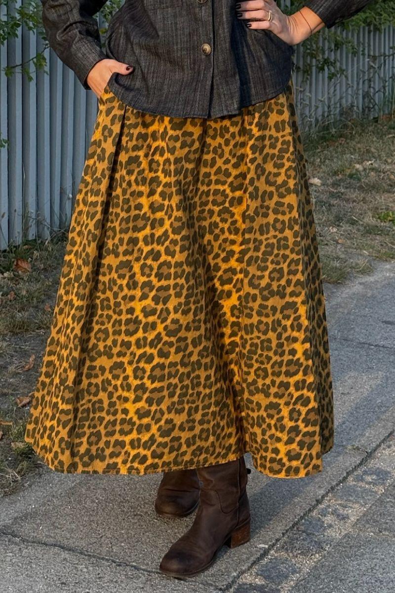 Abbie Skirt | Mustard Leo | Nederdel fra Black Colour - Image 7