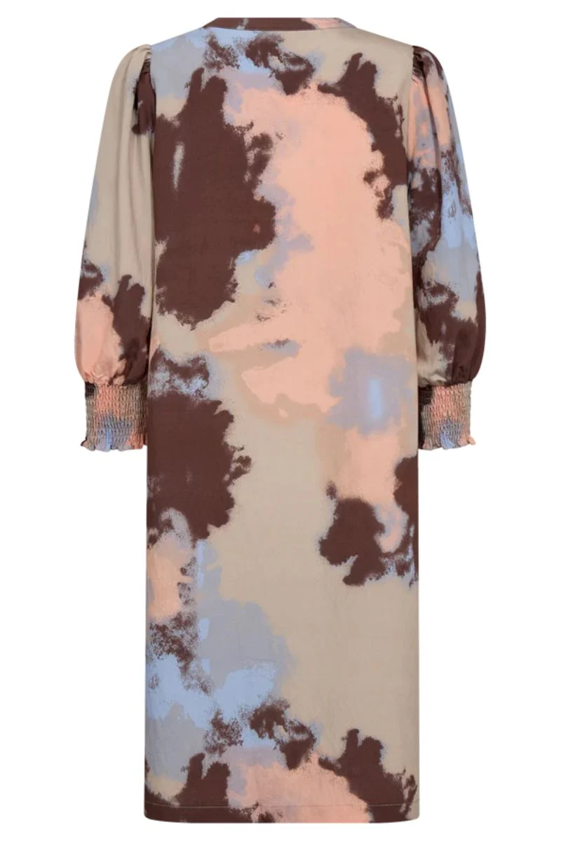 Aby Dress 205277 | Simply Taupe W. Coral Pink | Kjole fra Freequent - Image 2