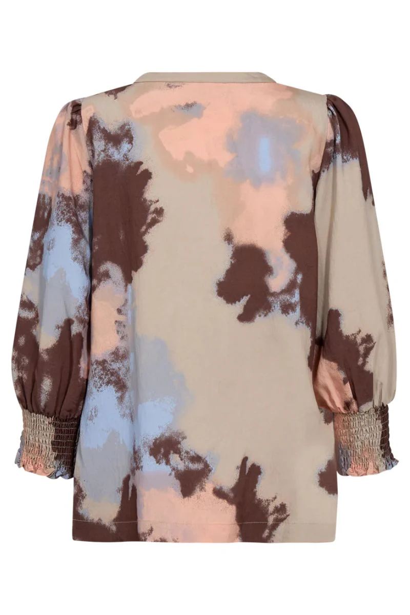 Aby Shirt 205279 | Simply Taupe W. Coral Pink | Skjorte fra Freequent - Image 4
