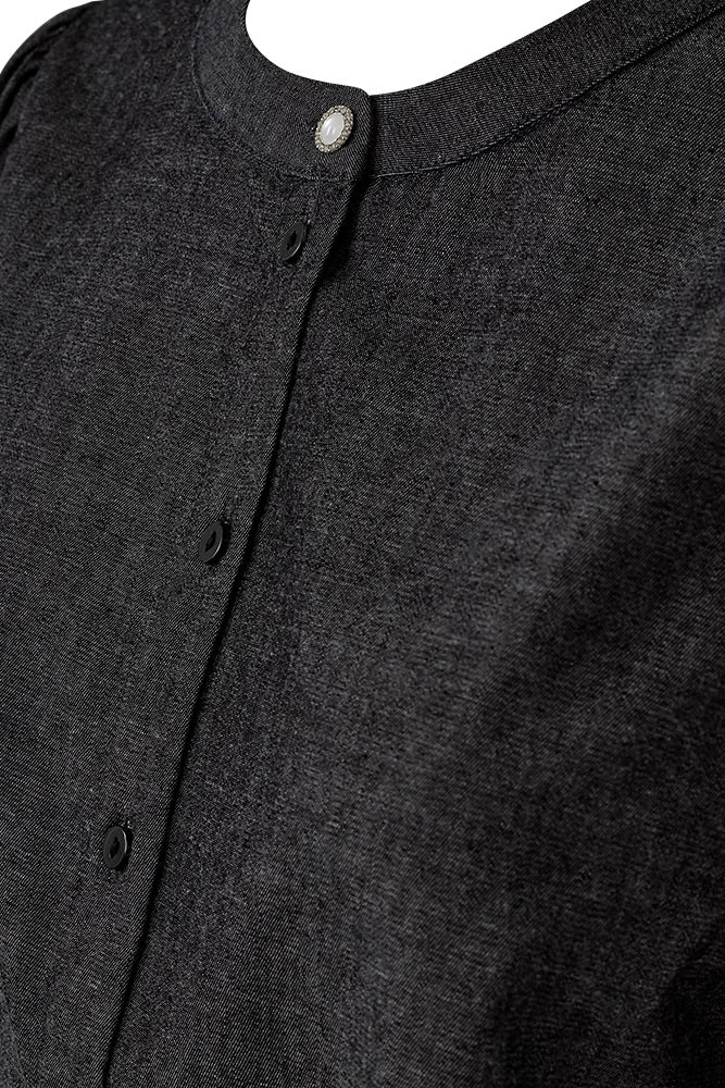Aby Shirt 206351 | Black Denim | Shirt fra Freequent - Image 12