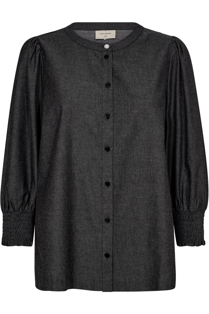 Aby Shirt 206351 | Black Denim | Shirt fra Freequent - Image 2