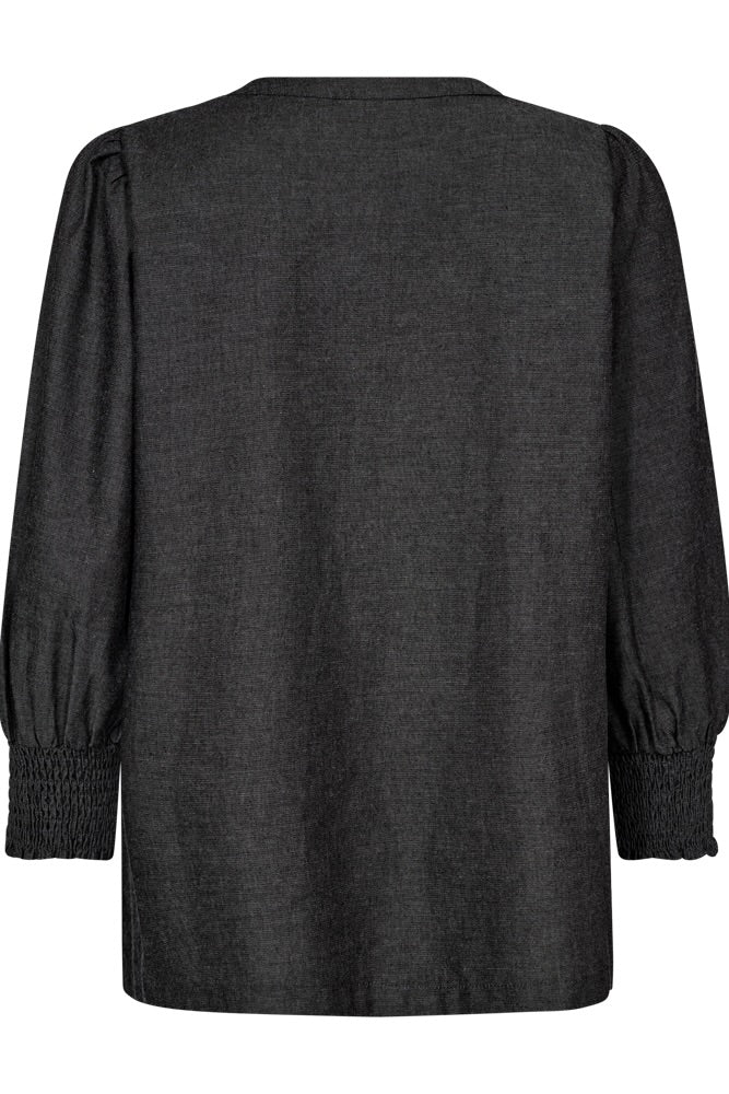 Aby Shirt 206351 | Black Denim | Shirt fra Freequent - Image 8