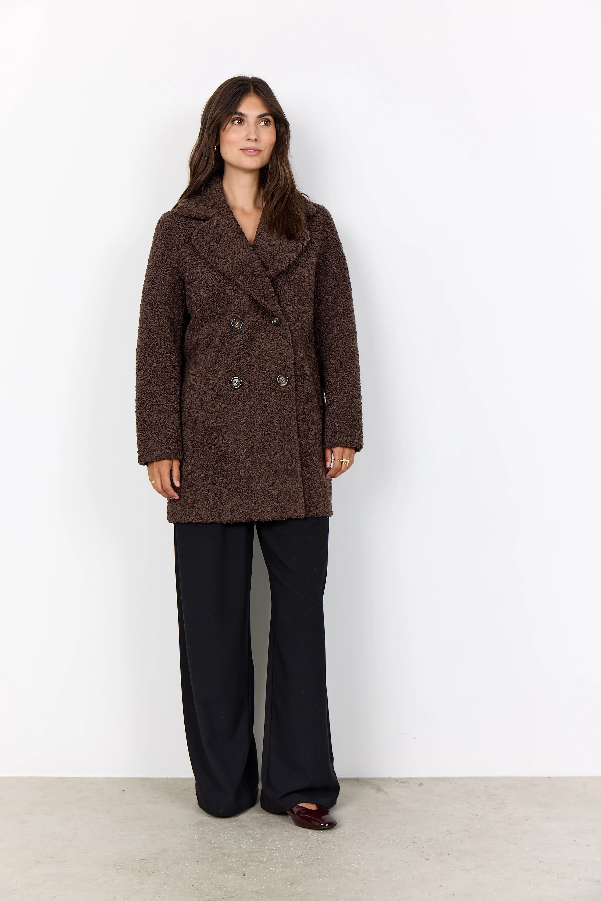 Addy FF Teddy Coat | Brun | Frakke fra French Laundry - Image 10