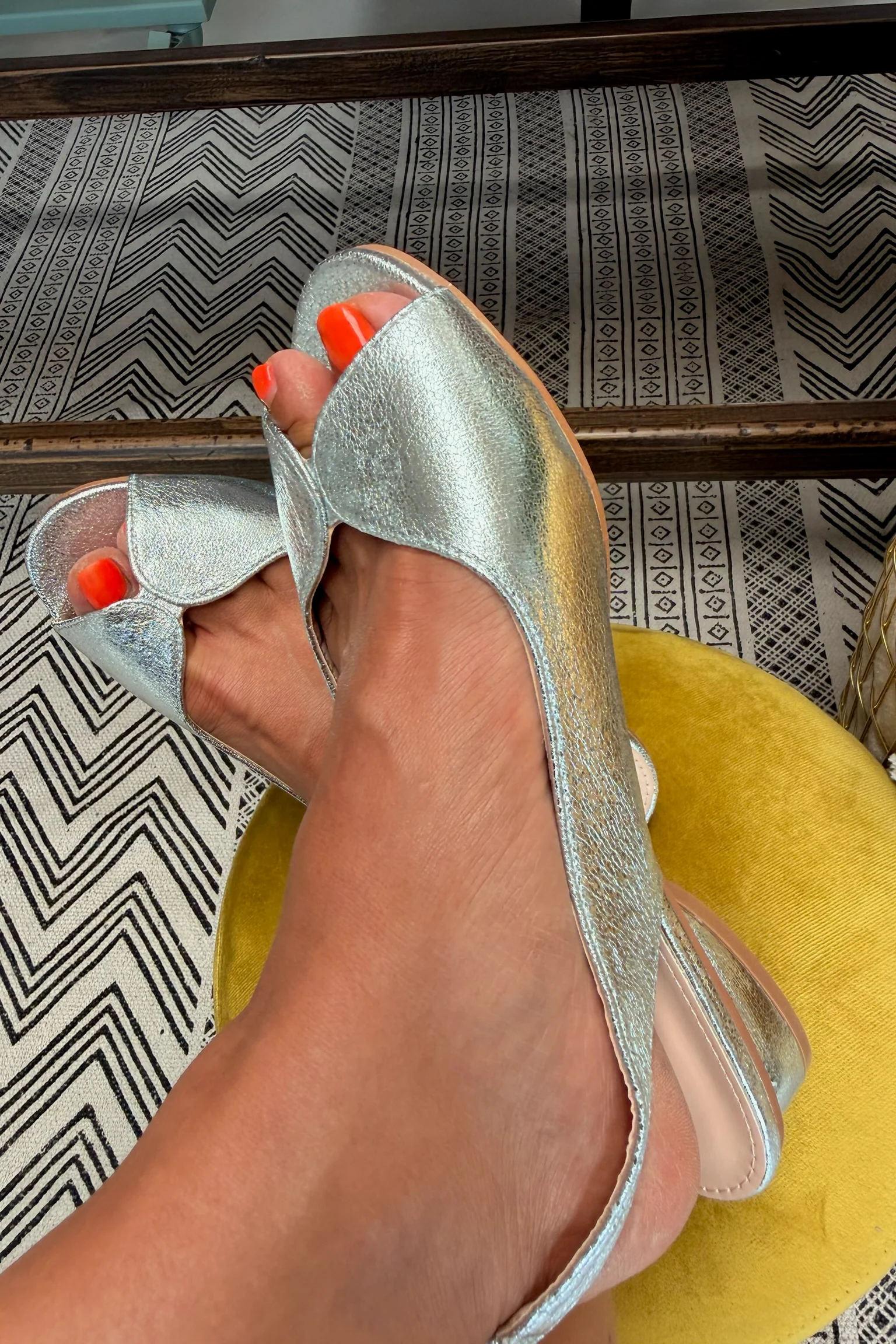 Adele Peep Toes | Silver - Image 6