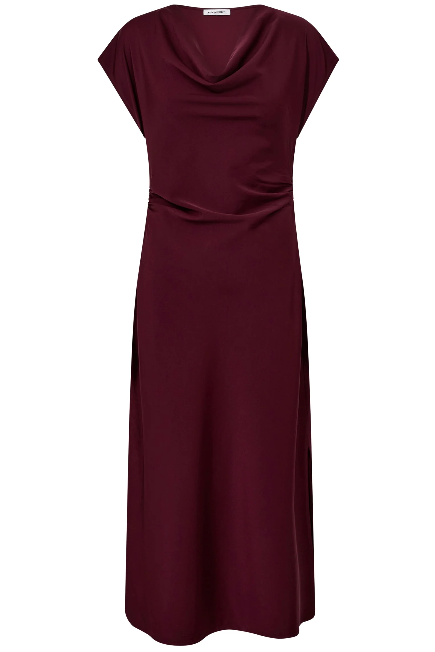 Adna Wing Dress 36449 | Burgundy | Kjole fra Co'couture - Image 2