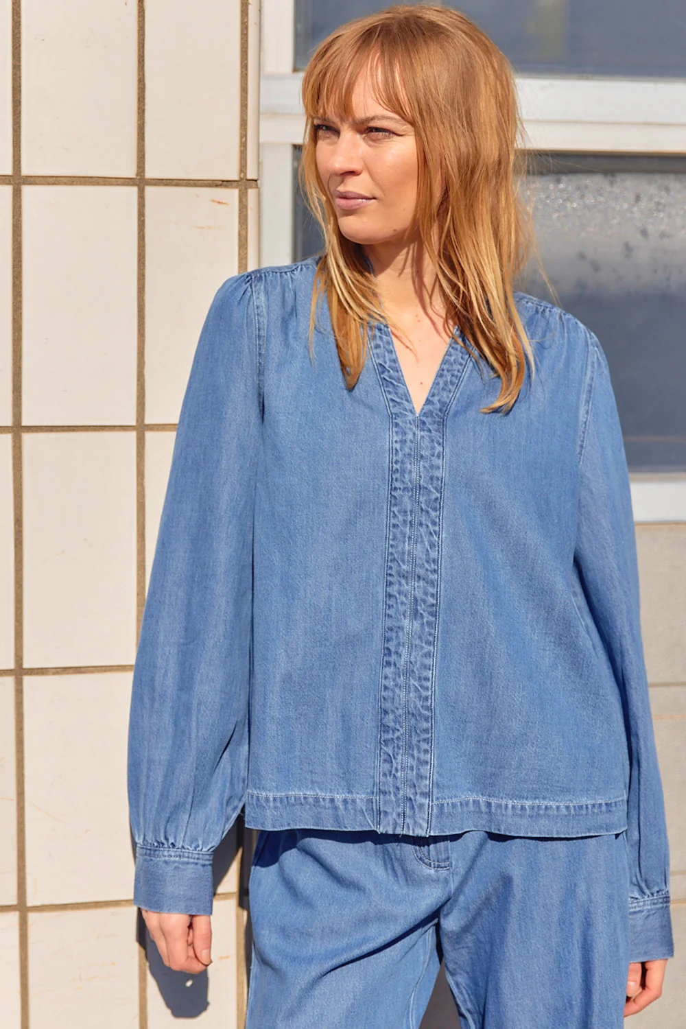 Agnes Blouse | Blå | Bluse fra Statebird - Image 9