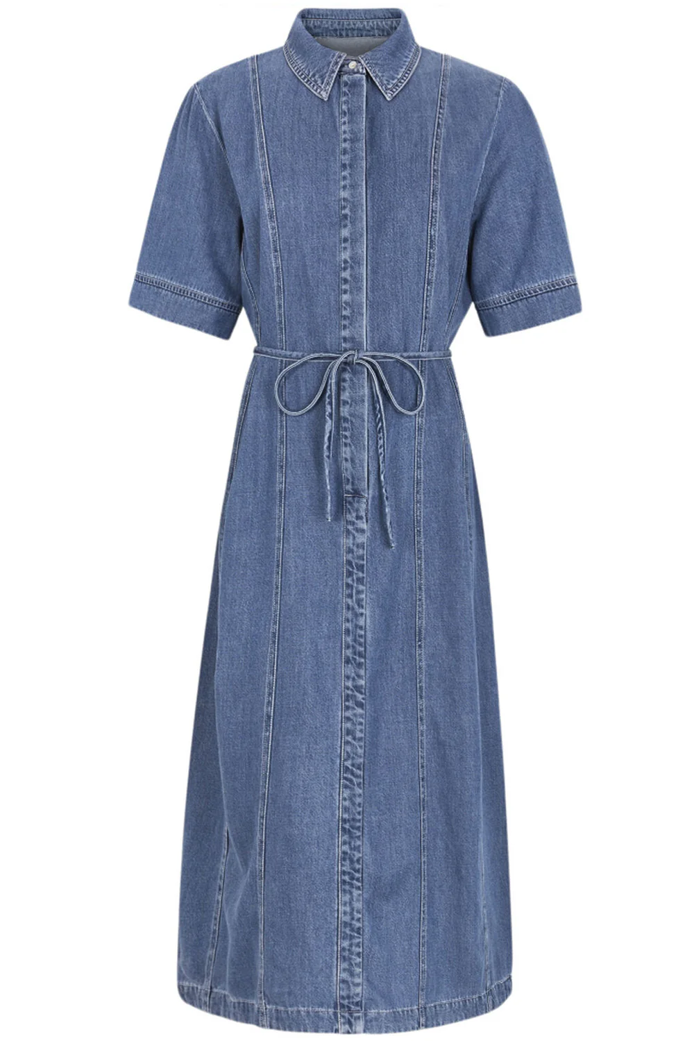 Agnes Midi Dress | Blå | Kjole fra Statebird - Image 2