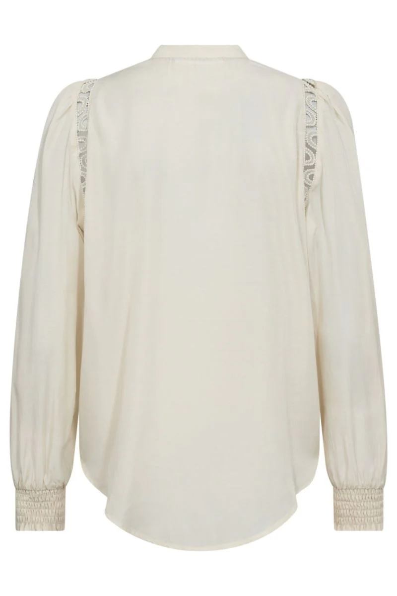 Aila Lace Shirt 35867 | Off white | Bluse fra Co'couture - Image 4