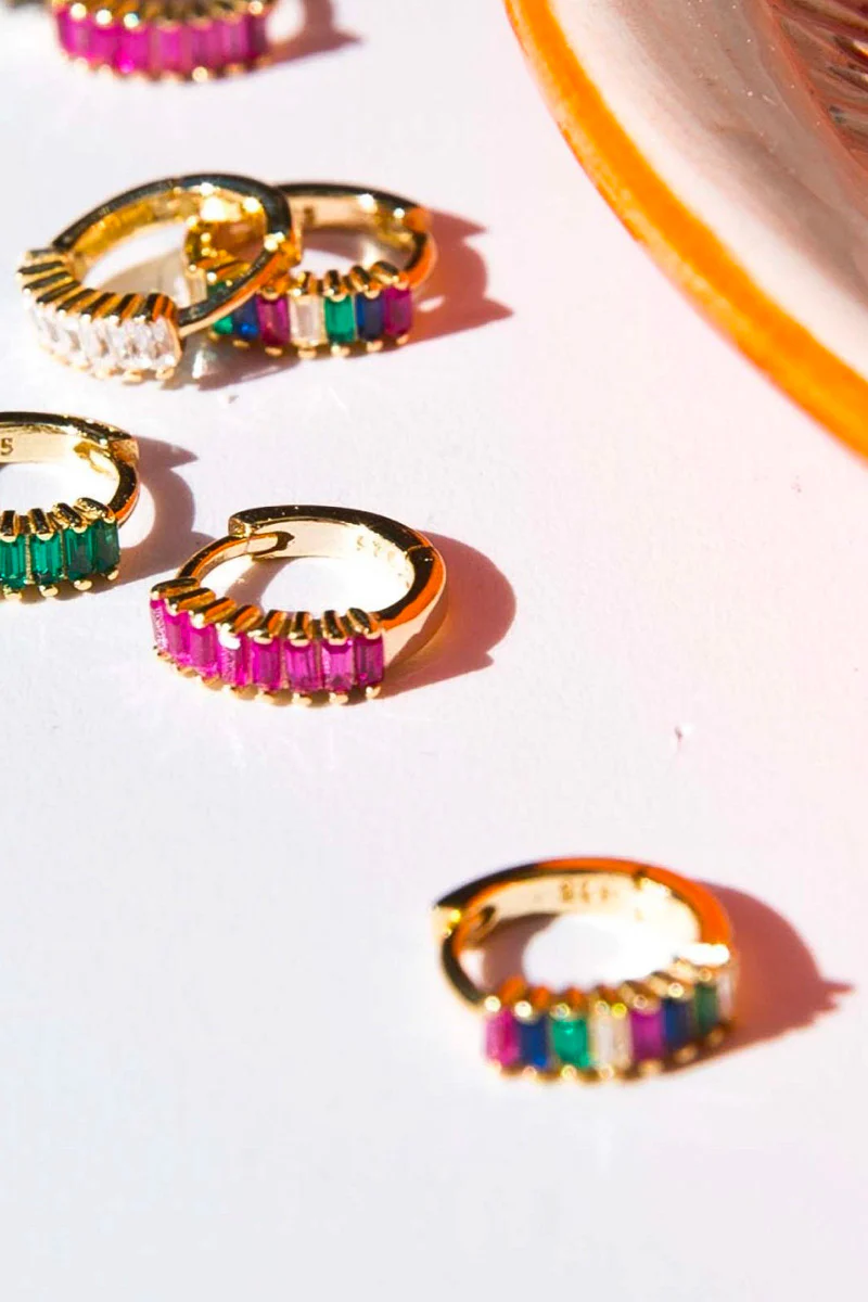 Aimi Earrings | Forgyldt/Pink | Ørering fra Birdsong - Image 2