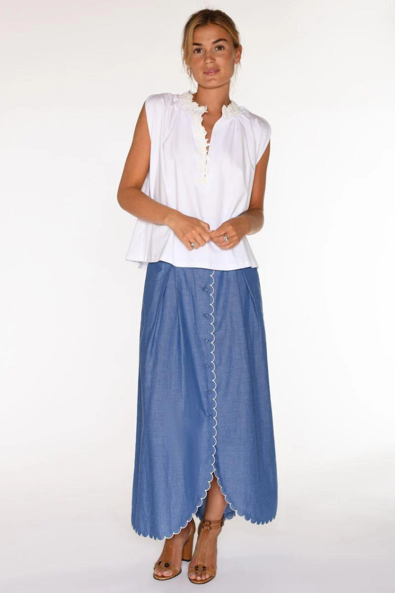 Aisa jersey top | White | T-Shirt fra Gustav - Image 4