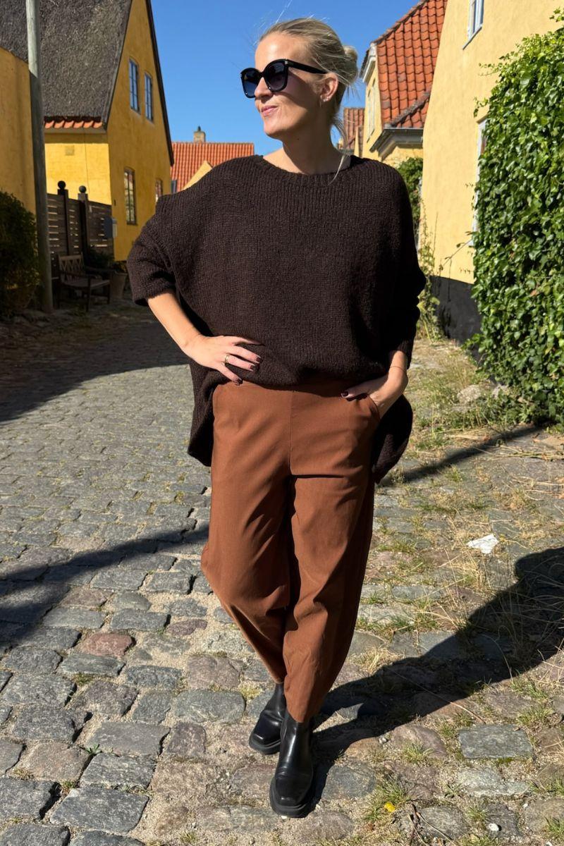 Alessia Knit Jumper | Coffee | Strik fra Black Colour - Image 3