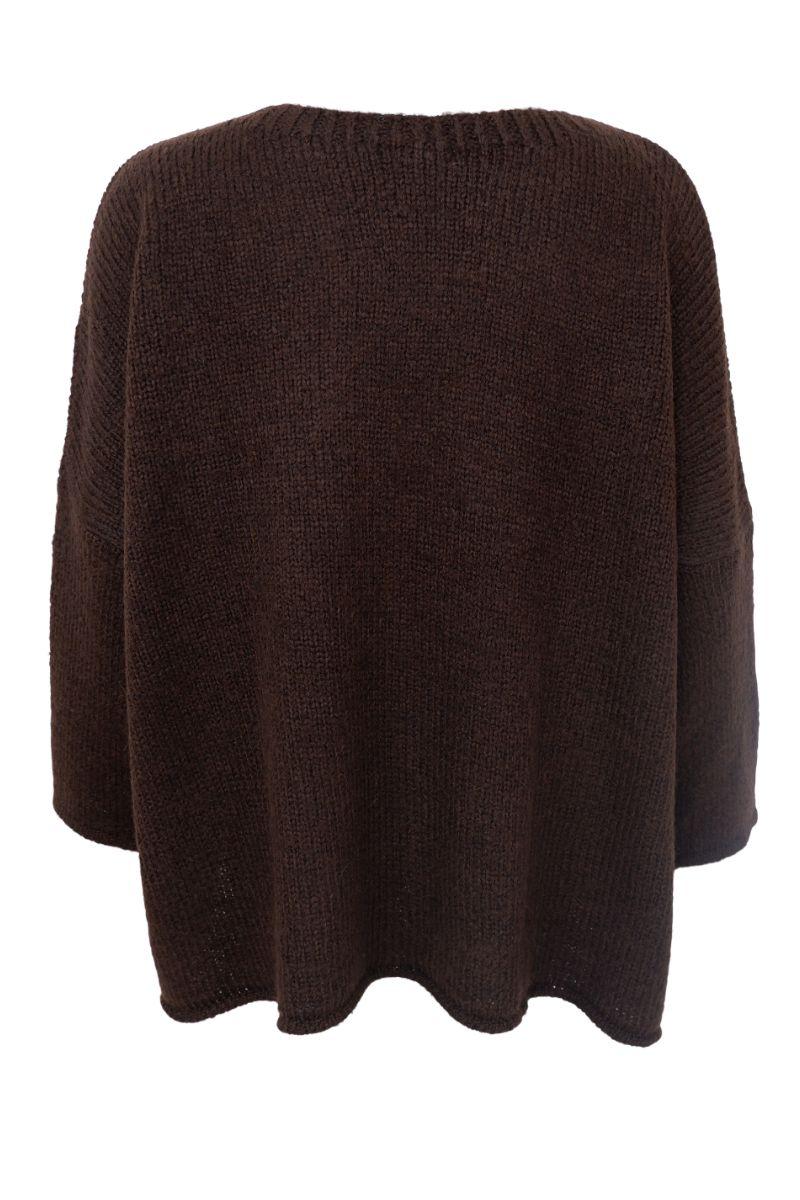 Alessia Knit Jumper | Coffee | Strik fra Black Colour - Image 4