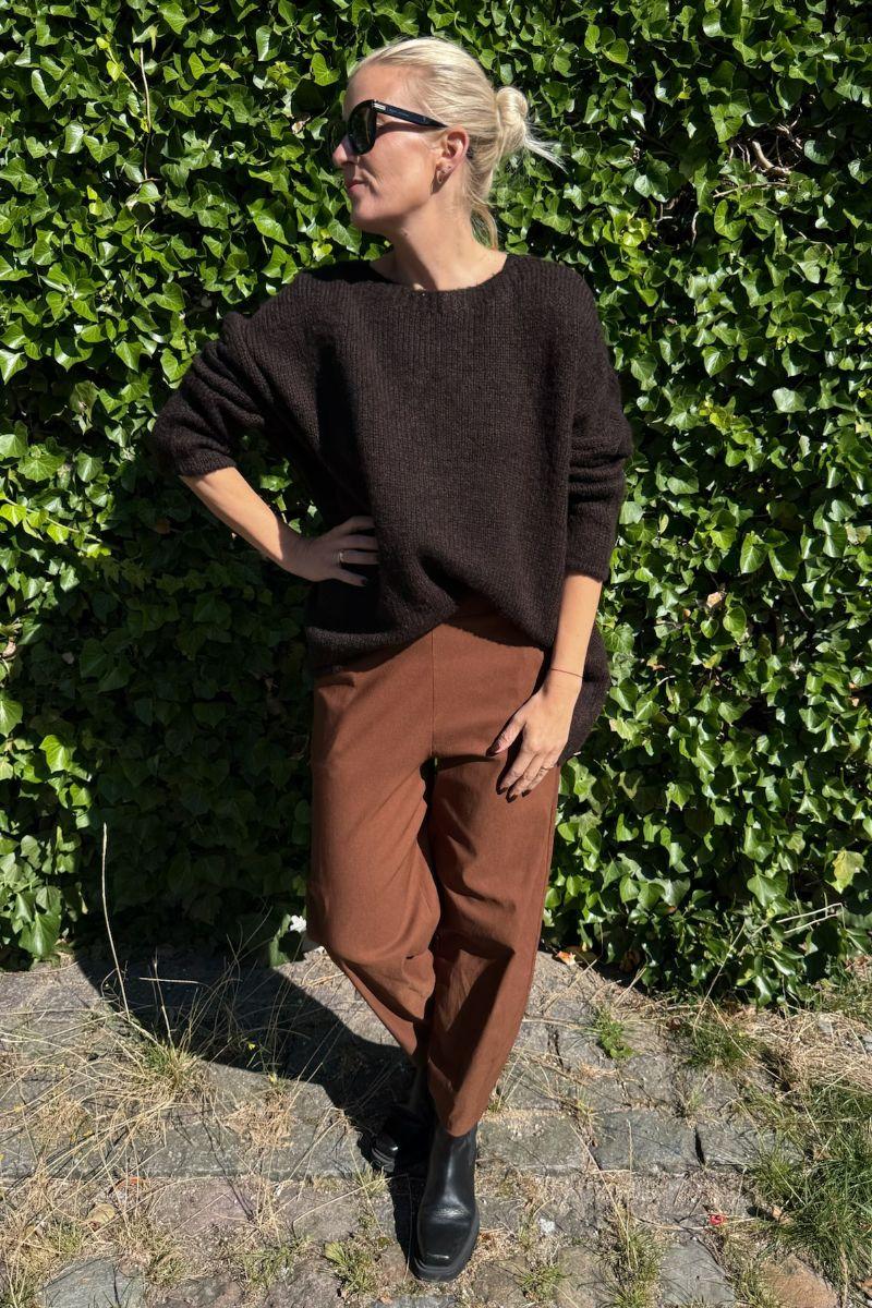Alessia Knit Jumper | Coffee | Strik fra Black Colour - Image 5