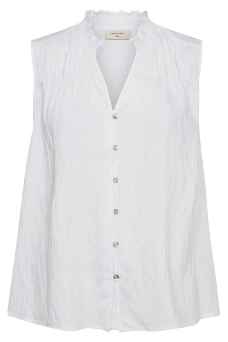 Ally Blouse 204376 | Brilliant White | Bluse fra Freequent - Image 2
