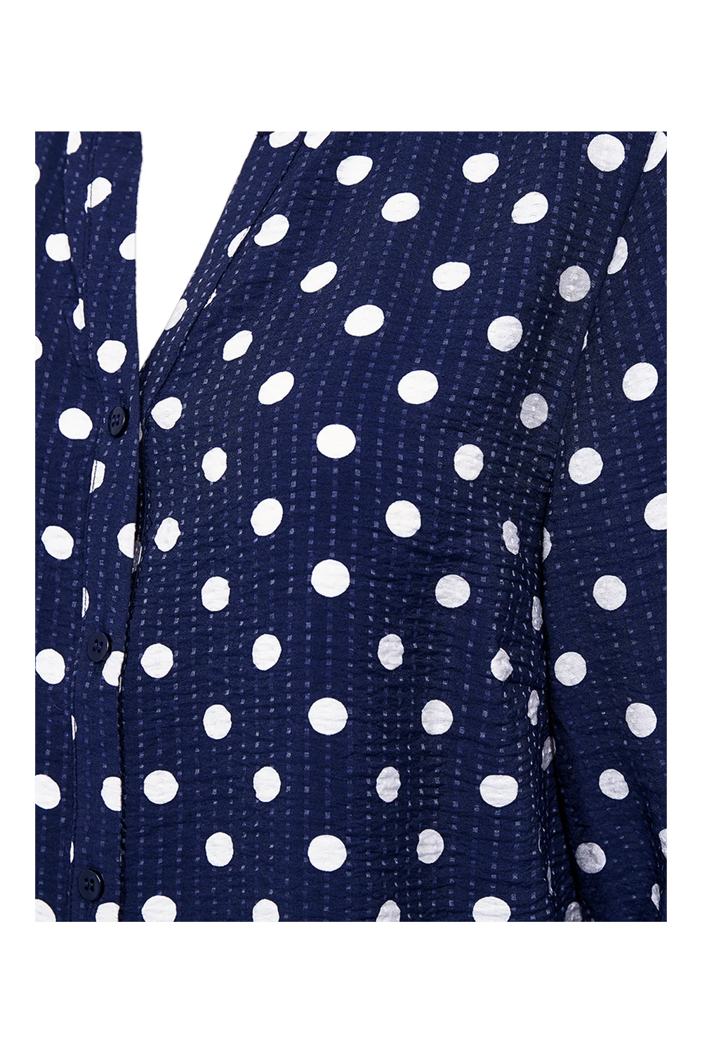 Alma Blouse 207683 | Navy Blazer W. Moonbeam | Bluse fra Freequent - Image 3