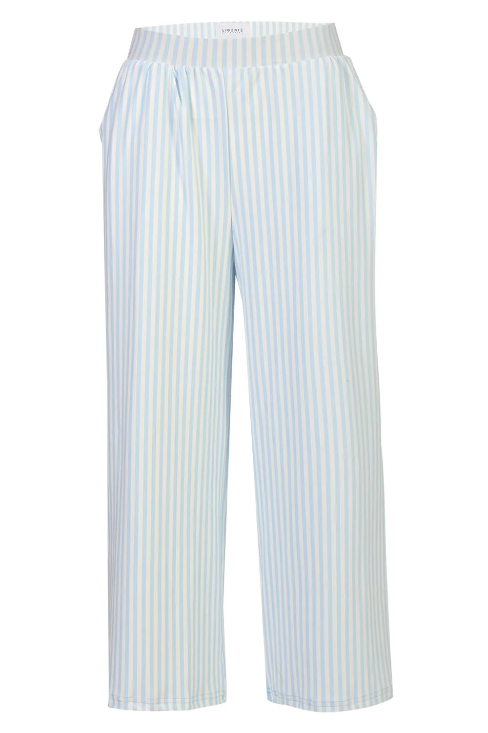 Alma Culotte Pants | L. Blue Creme Small Stripe | Bukser fra Liberté - Image 2