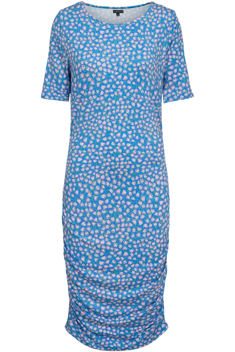 Alma Dress3 | Blue Rosa Flowers | Kjole fra Liberté - Image 2