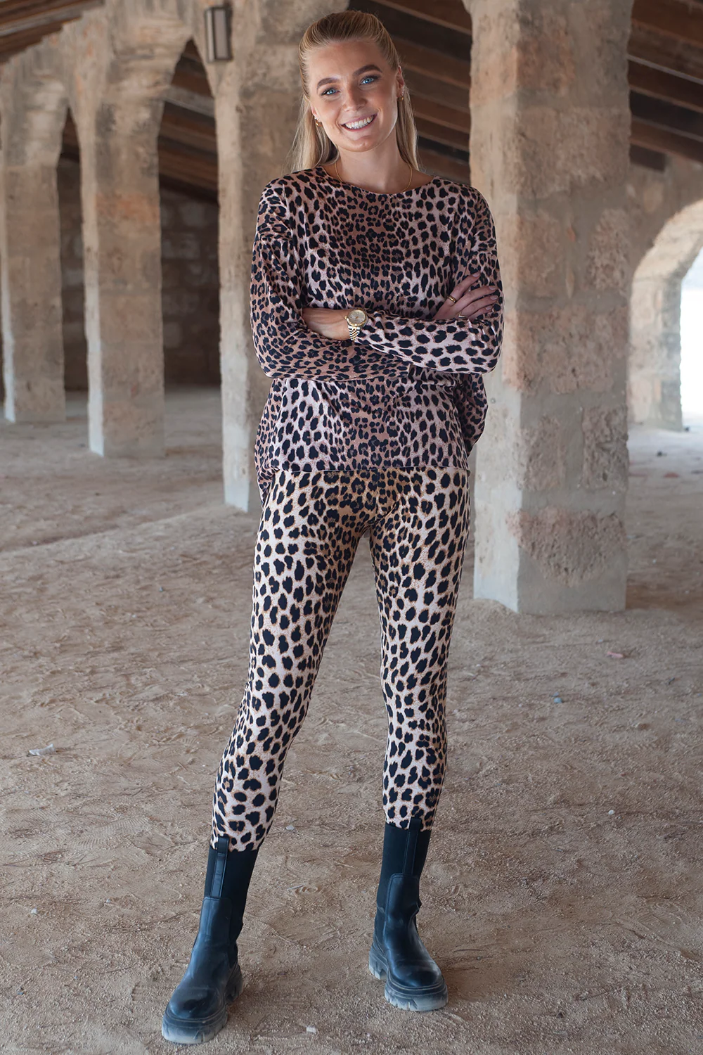 Alma Legging | Lux Leo | Leggings fra Liberté - Image 3