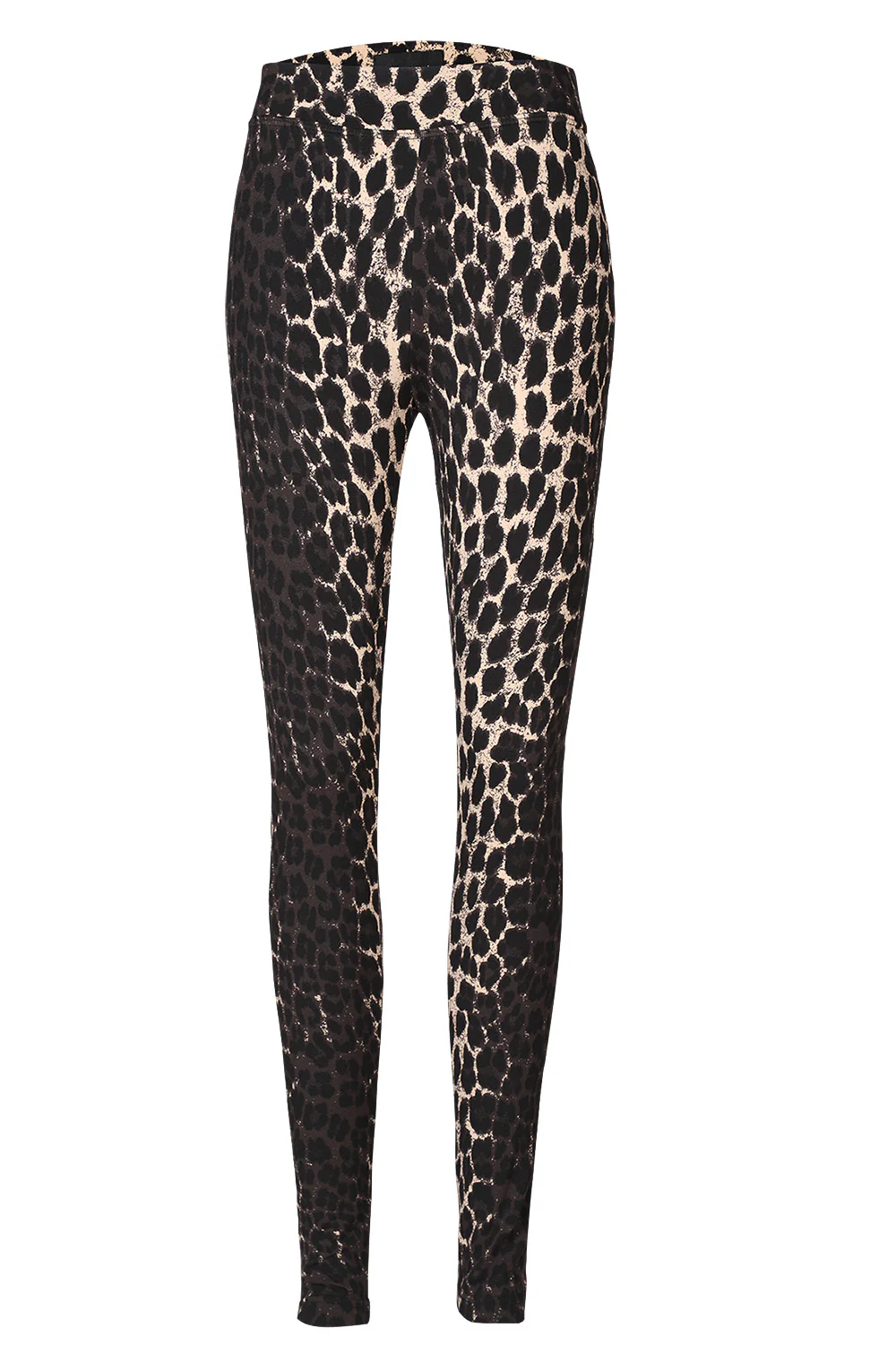 Alma Leggings (Fleece) | Dark Brown Lux Leo | Leggings fra Liberté - Image 3