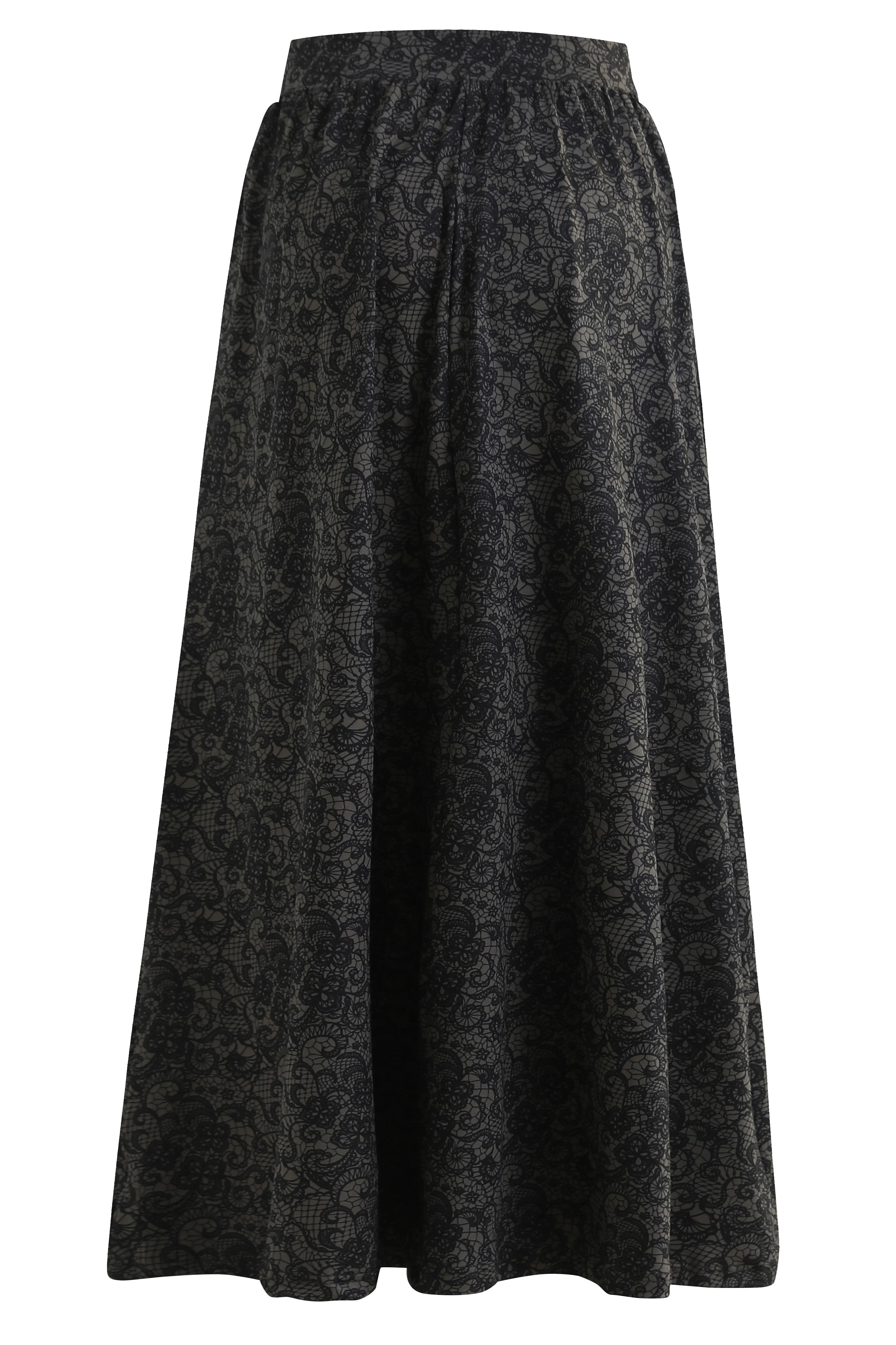 Alma Loose Skirt | Black Grey Lace | Nederdel fra Liberté - Image 4