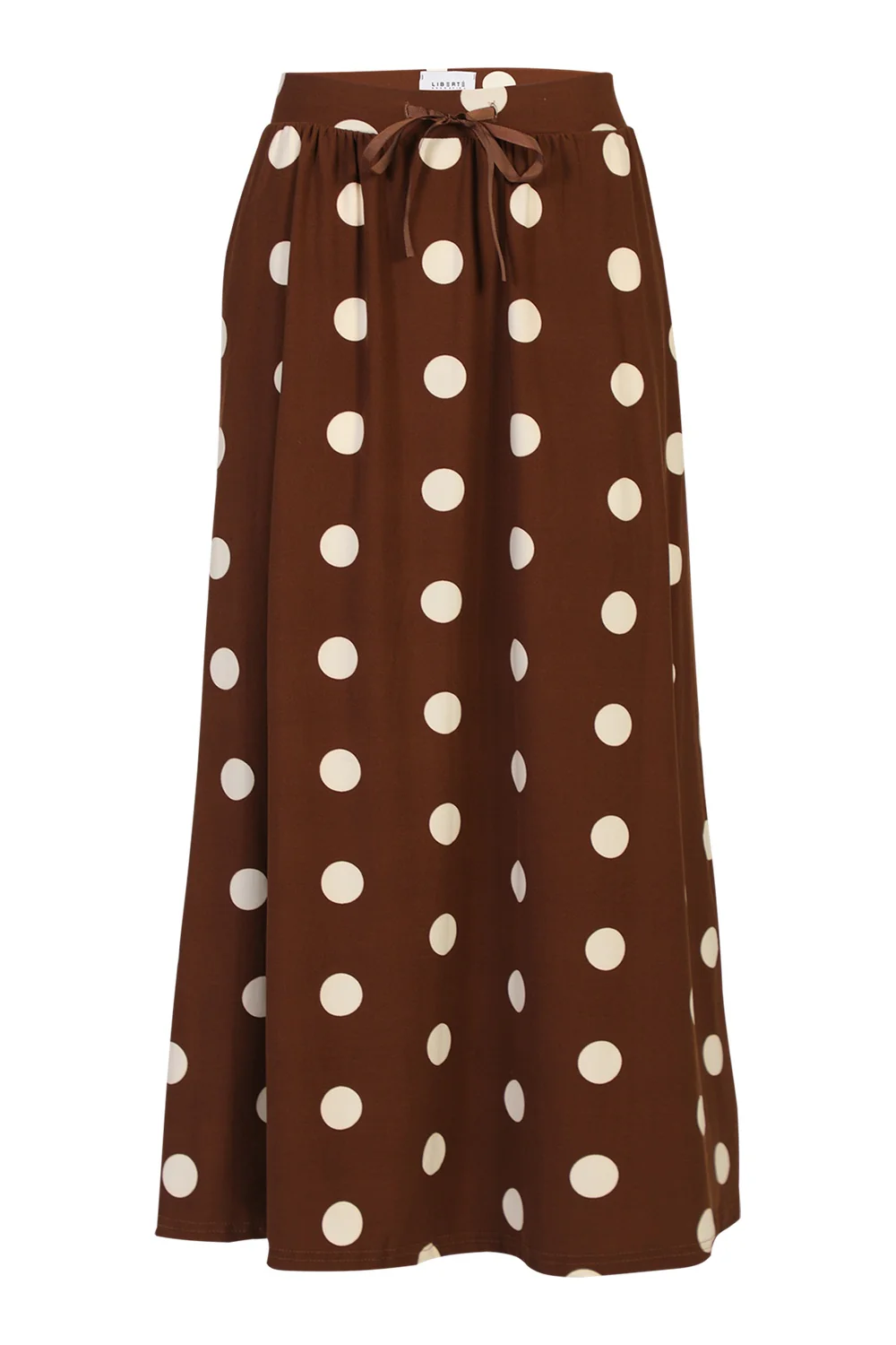 Alma Loose Skirt | Brown Creme Dot | Nederdel fra Liberté - Image 2