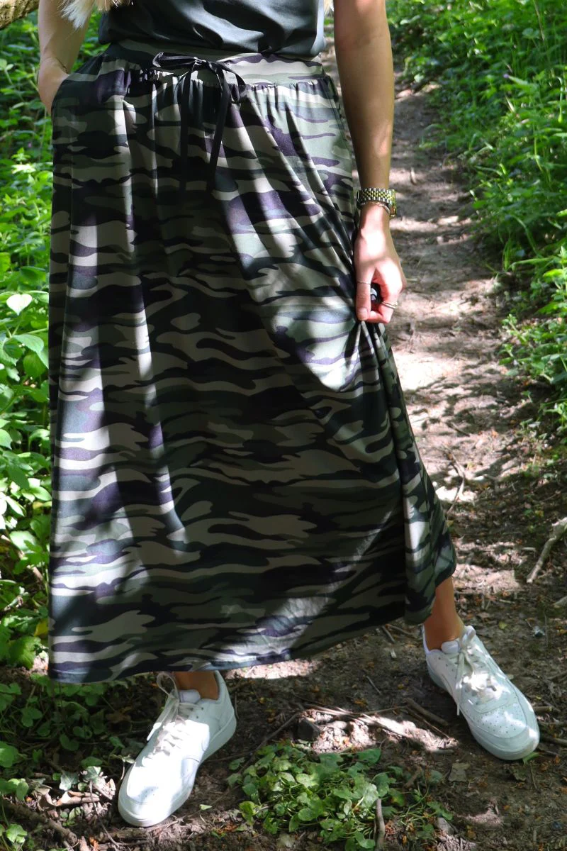 Alma Loose Skirt | Dusty Camo | Nederdel fra Liberté - Image 5