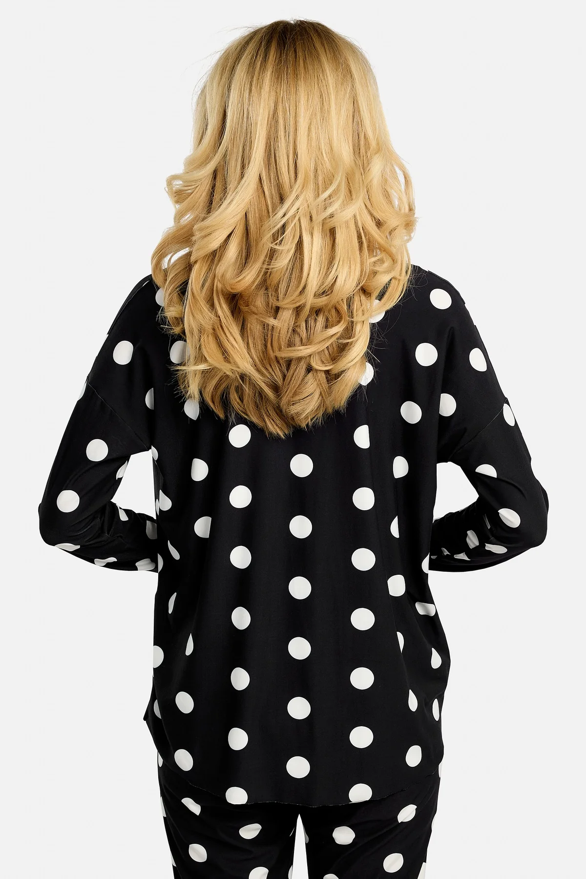 Alma Ls Top | Black Big Dot | Bluse fra Liberté - Image 12