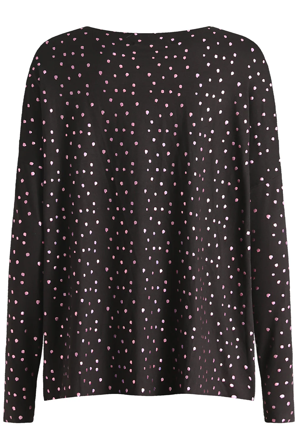 Alma Ls Top | Black Pink Holographic Dot | Bluse fra Liberté - Image 4