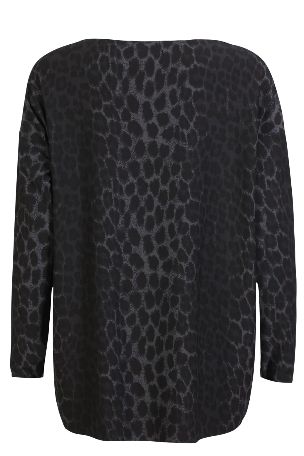 Alma Ls Top | Dark Grey Leo | Bluse fra Liberté - Image 4