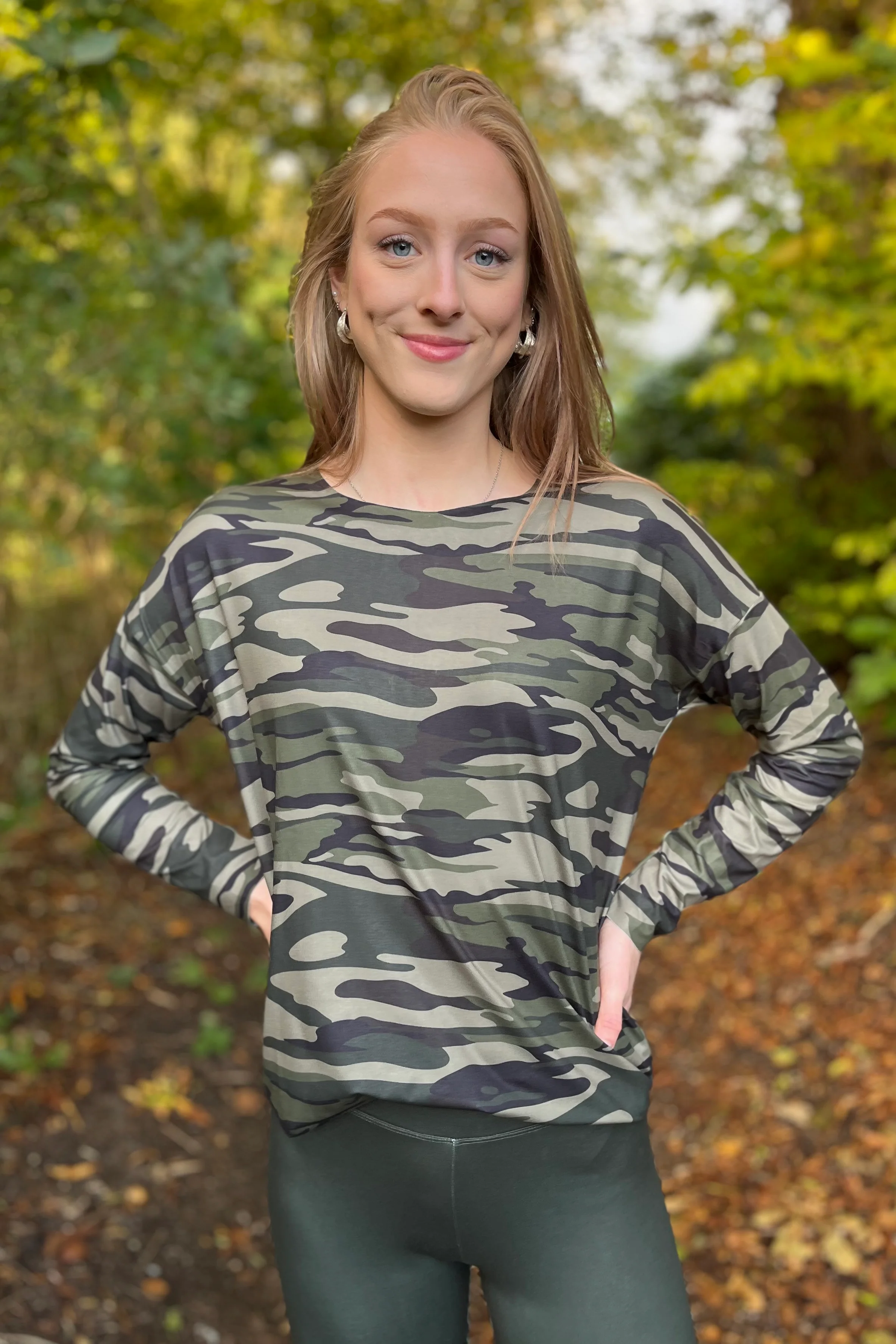 Alma Ls Top | Dusty Camo | Bluse fra Liberté - Image 9