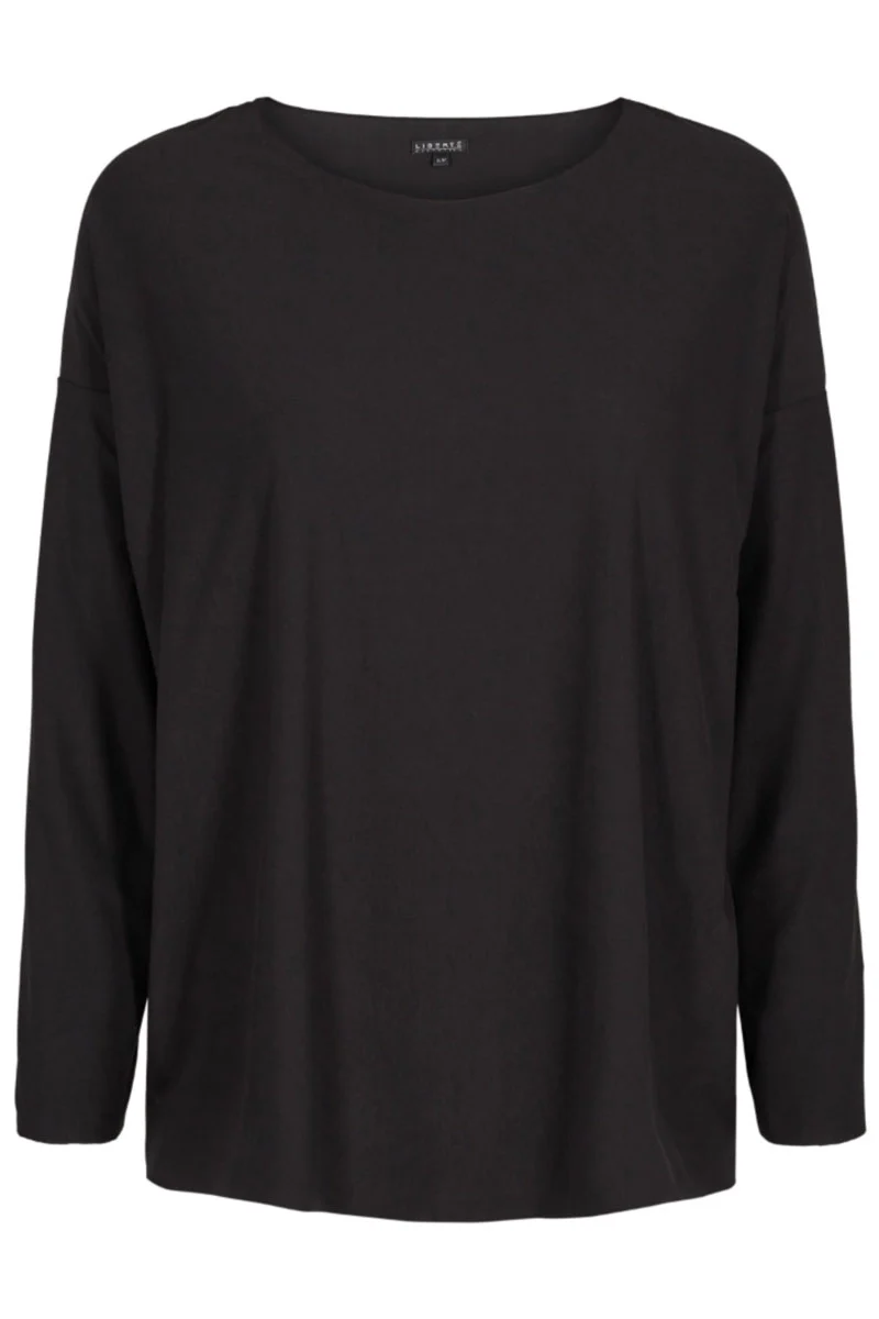 Alma LS Top (Fleece) | Black | Fleece bluse fra Liberté - Image 5