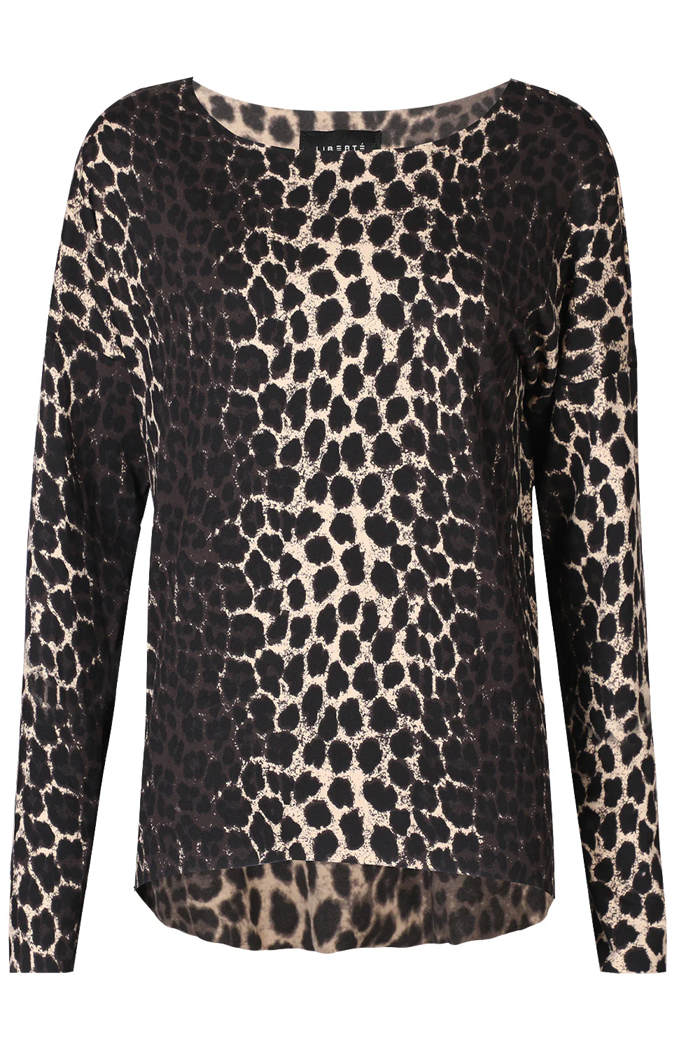 Alma Ls Top (Fleece) | Dark Brown Lux Leo | Bluse fra Liberté - Image 6