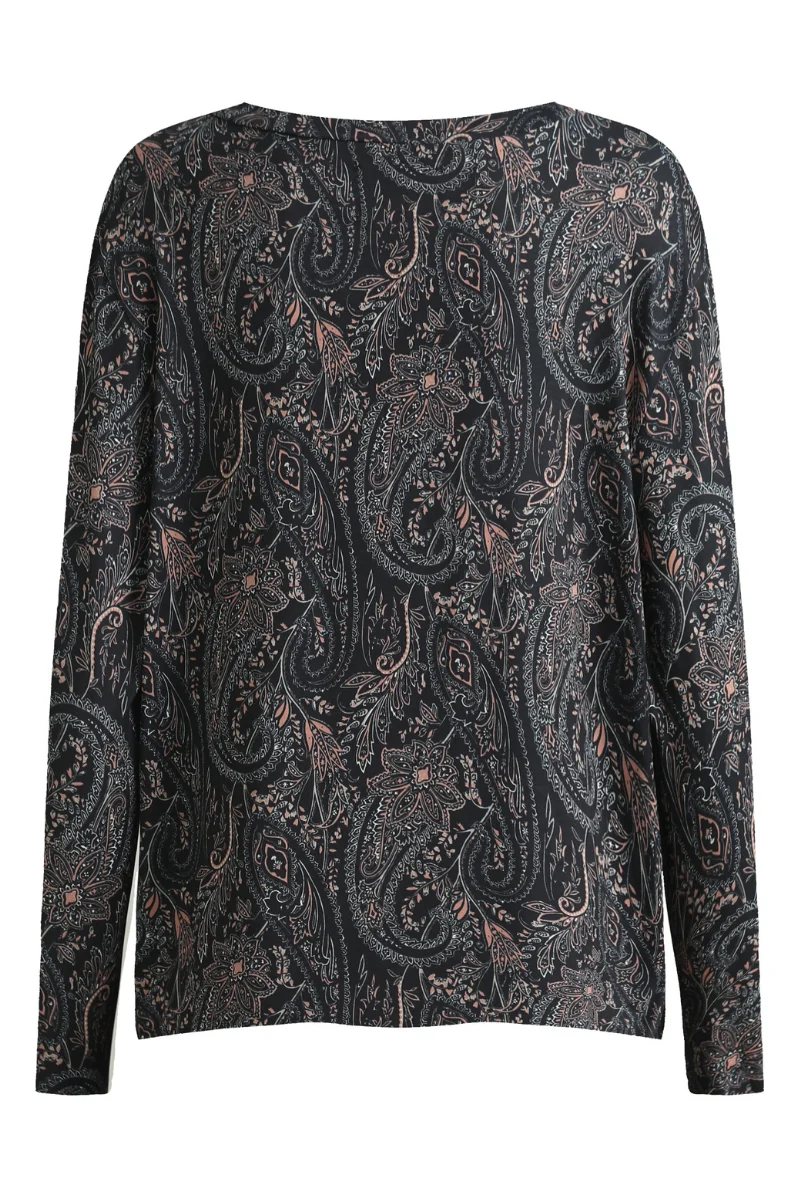 Alma Ls U Tshirt | Night Sky Paisley | T-Shirt fra Liberté - Image 4