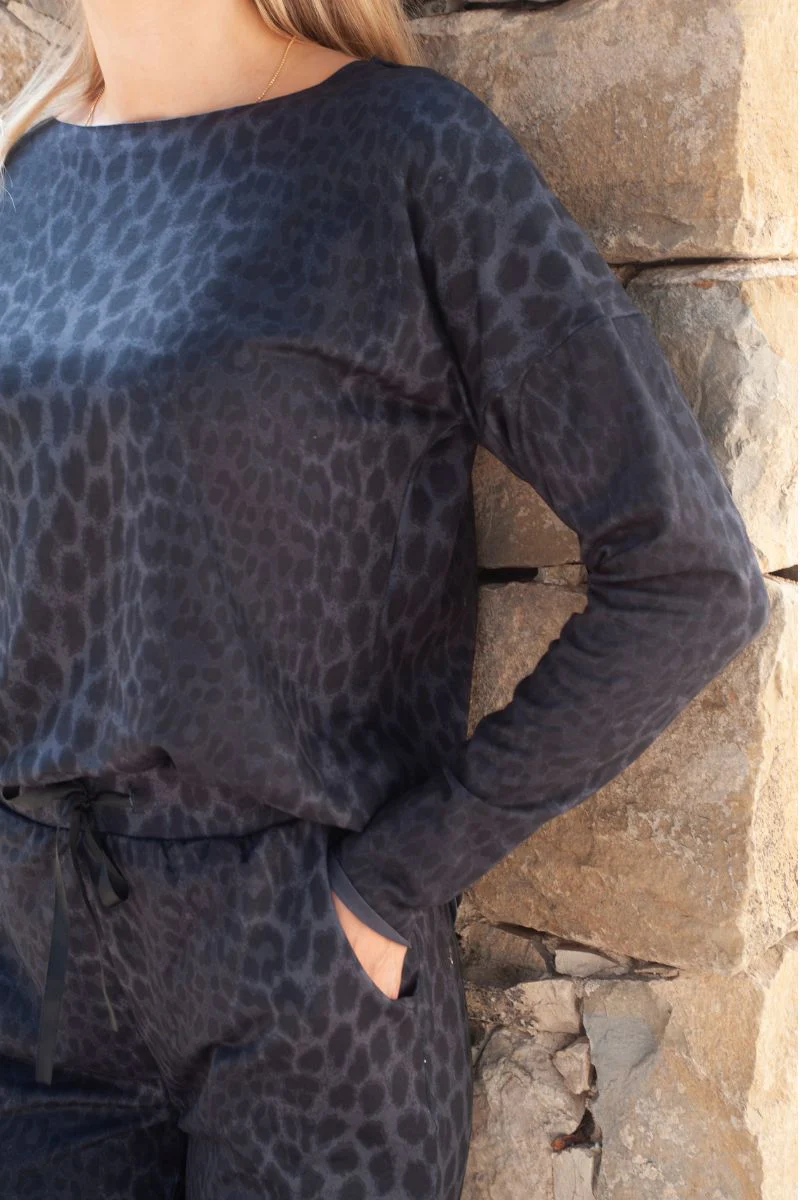 Alma Pants (Fleece) | Dark Grey Leo | Bukser fra Liberté - Image 7