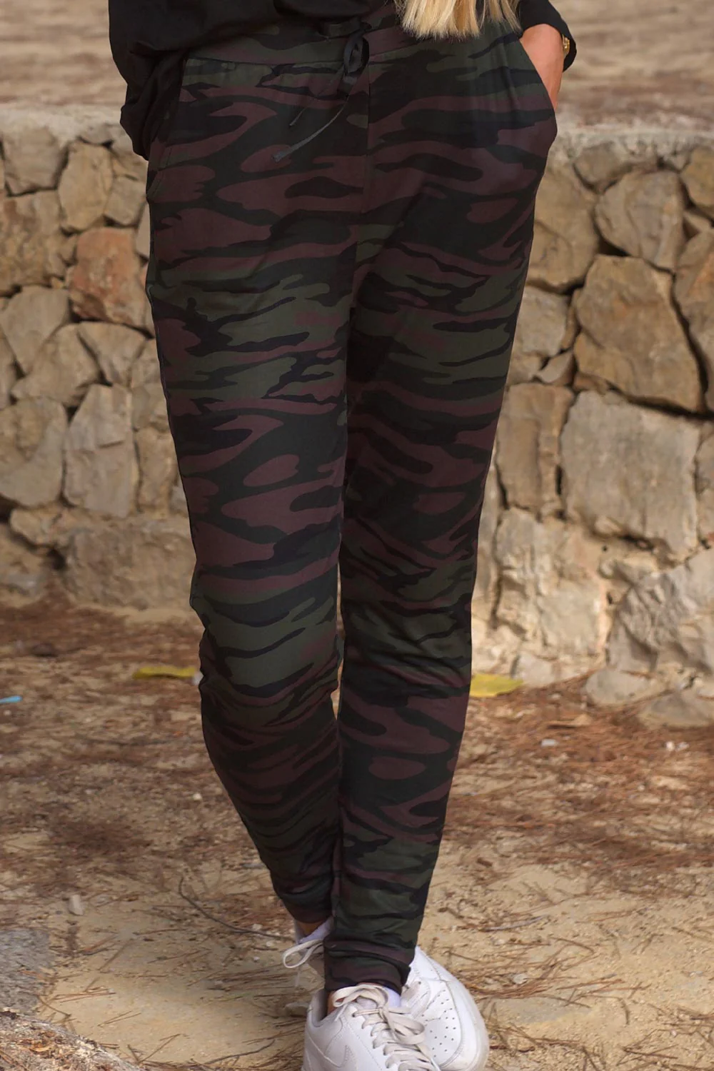 Alma Pants (Fleece) | Dusty Camo Dark Brown | Bukser fra Liberté - Image 2
