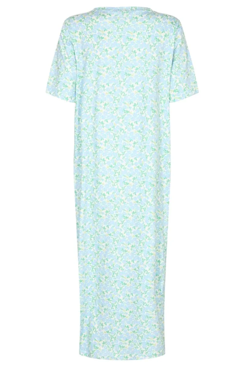 Alma T-shirt Dress | Baby Blue Flower | Kjole fra Liberté - Image 3
