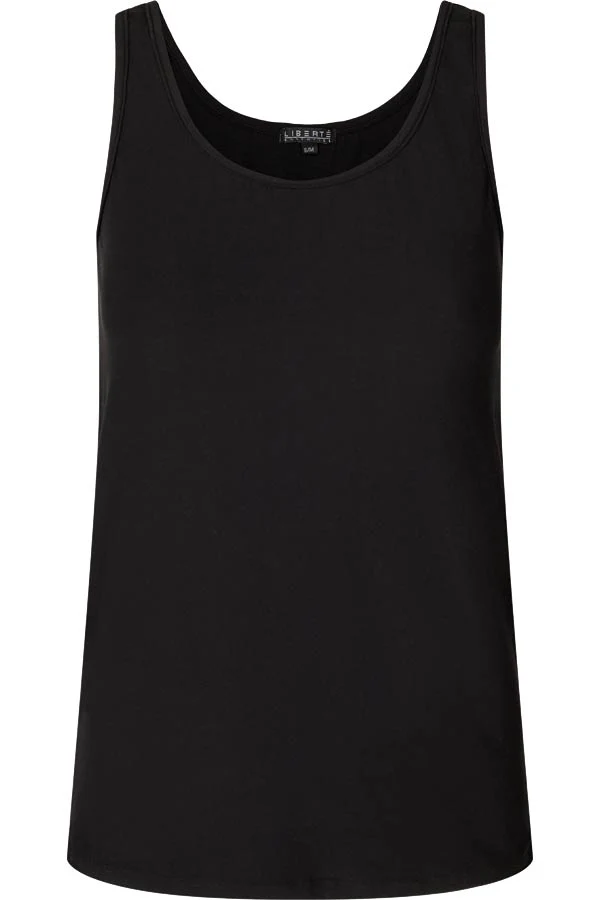 Alma tank top | Sort | Top med brede stropper fra Liberté Essentiel - Image 3