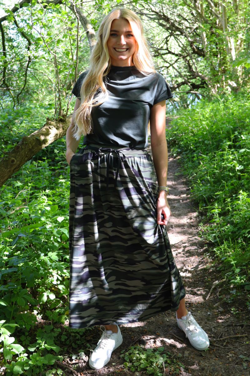 Alma Top | Dusty Army | Bluse fra Liberté - Image 8