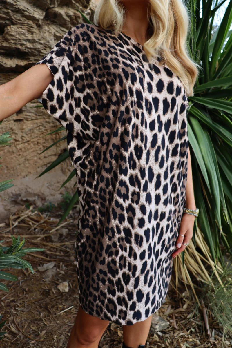 Alma Tunic | Big Lux Leo Fossil | Kjole fra Liberté - Image 3