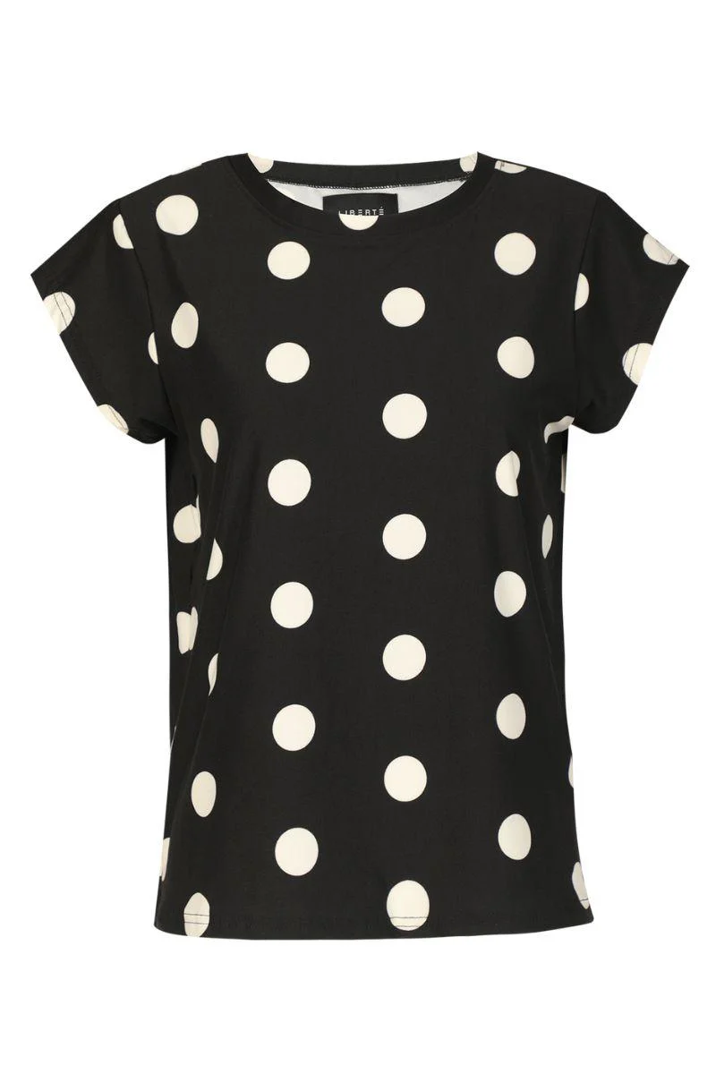 Alma U Tshirt | Black Big Dot | Tshirt fra Liberté - Image 3