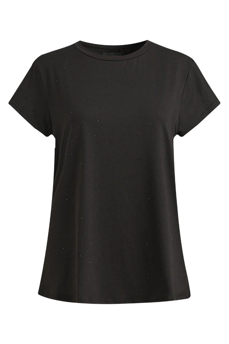 Alma U Tshirt | Black Black Simili (sorte sten) | Tshirt fra Liberté - Image 2