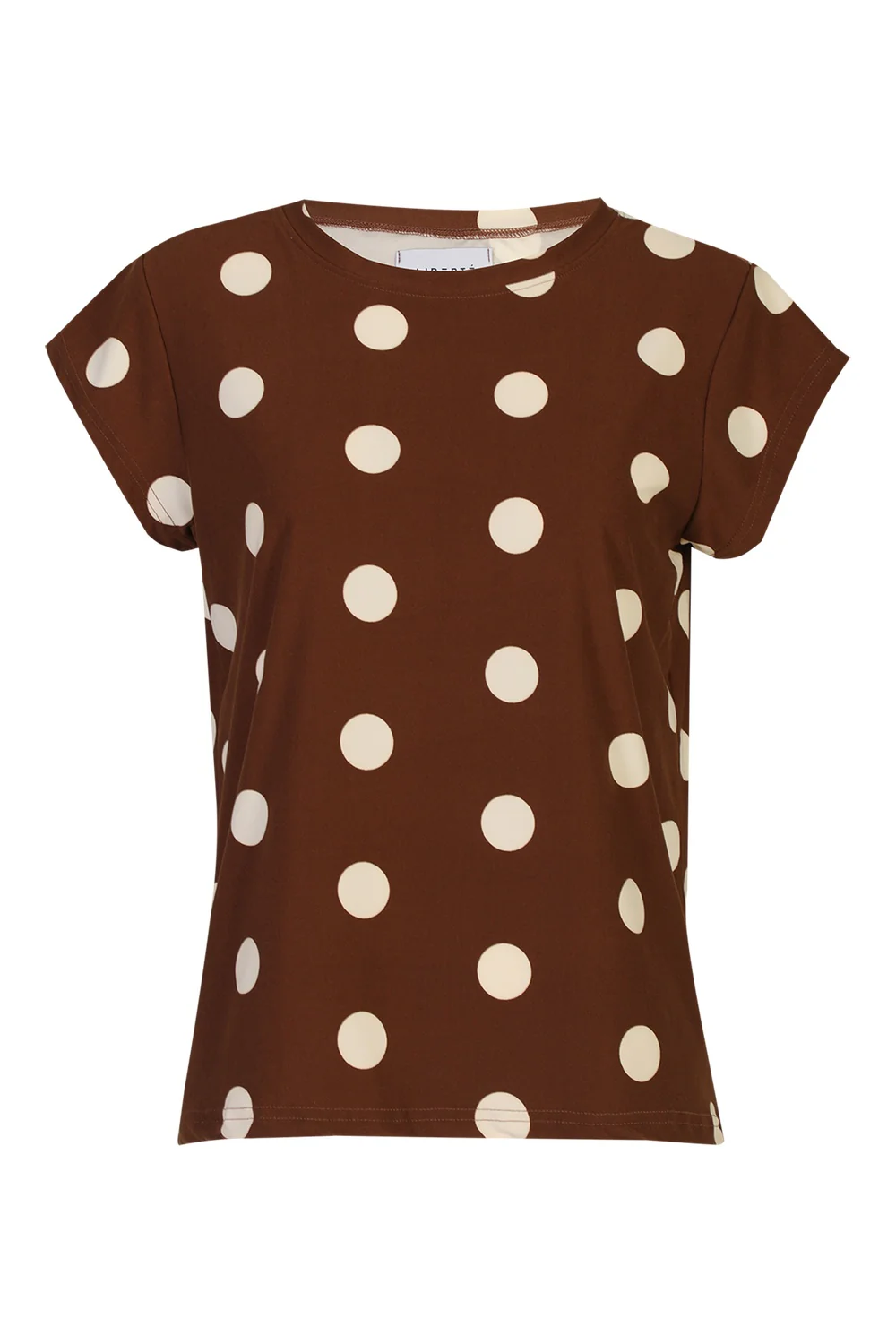Alma U Tshirt | Brown Creme Dot | Tshirt fra Liberté - Image 2