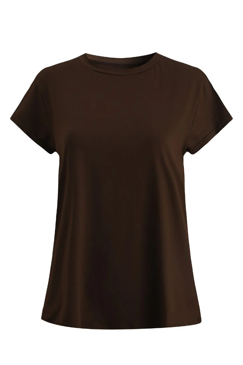 Alma U Tshirt | Mocca | TShirt fra Liberté - Image 2