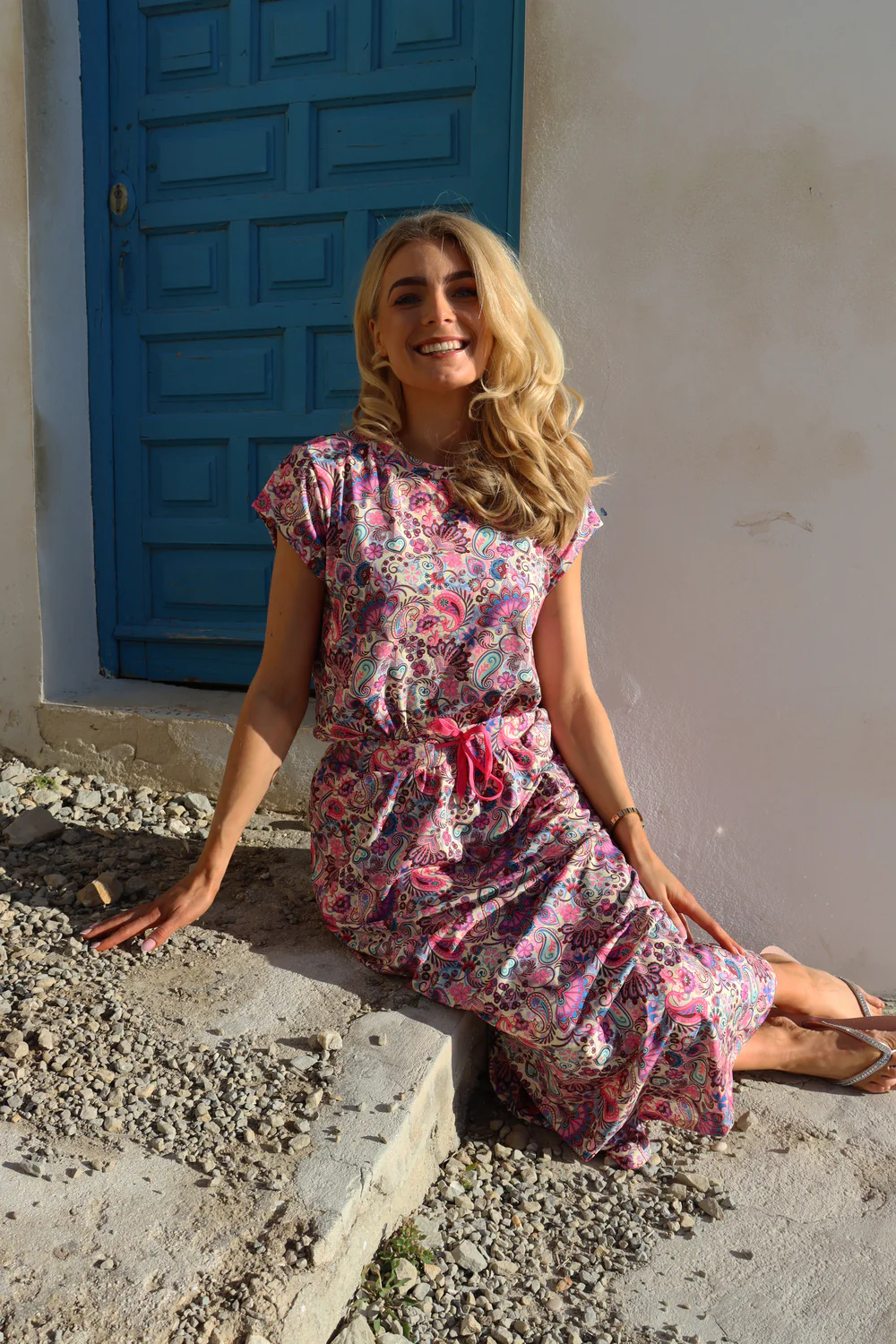 Alma U Tshirt | Pink Paisley | T-Shirt fra Liberté - Image 3