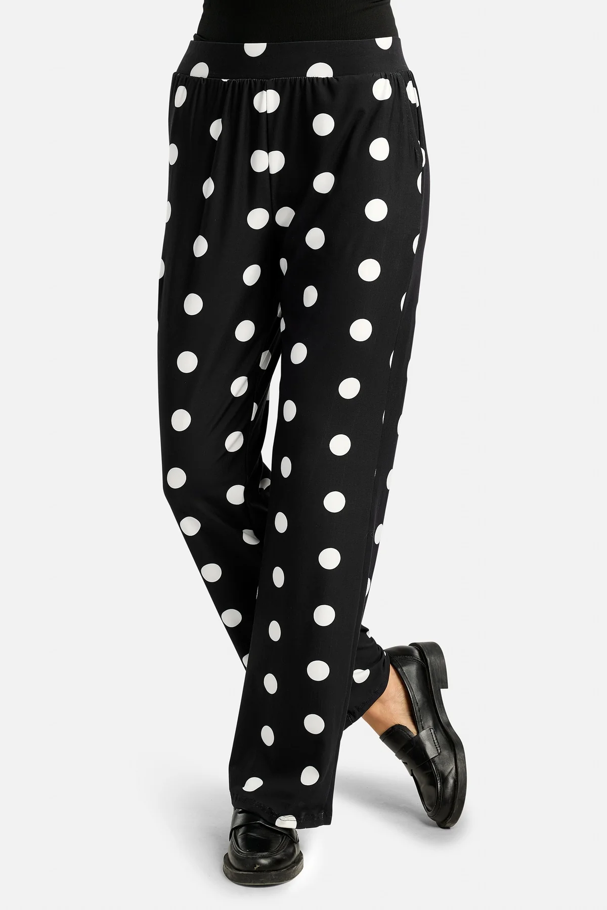 Alma Wide Pants | Black Big Dot | Bukser fra Liberté - Image 7